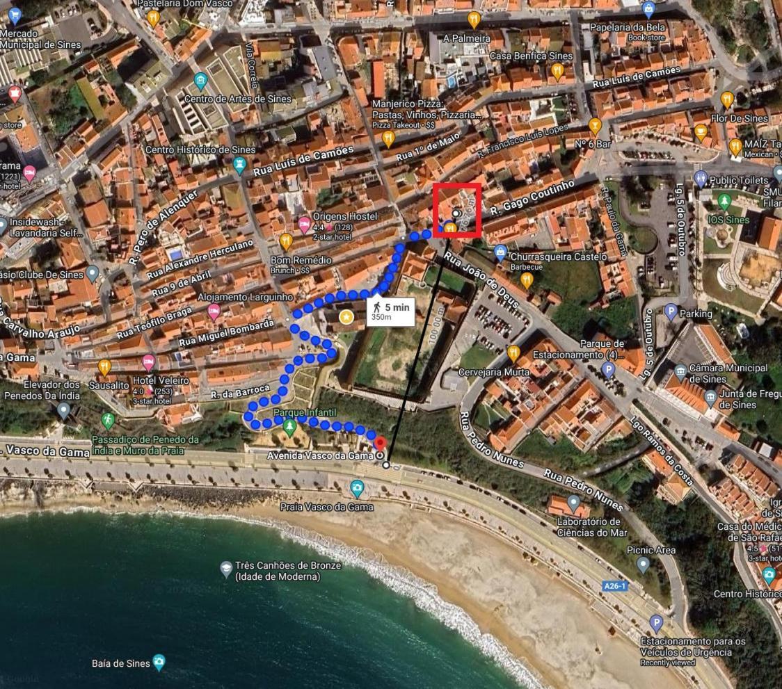 Castle House And Beach Sines Esterno foto